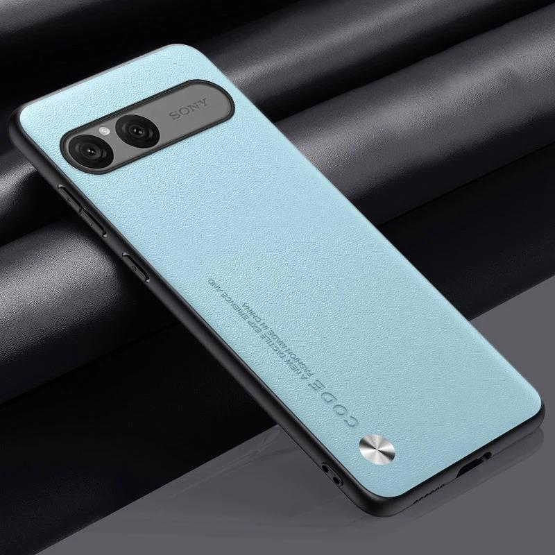 EUCAGR Luxury PU Leather Case for Sony Xperia 10 VII 10VII Back Cover Silicone Shockproof Protection Phone Case for Xperia10 VII