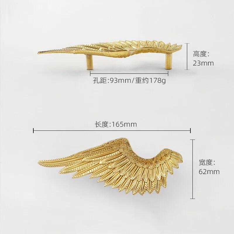 Brass French Drawer Vintage European Kitchen Cabinet Handles and Pulls Pure Copper Bedroom WardrobeFurniture Handle Hardware