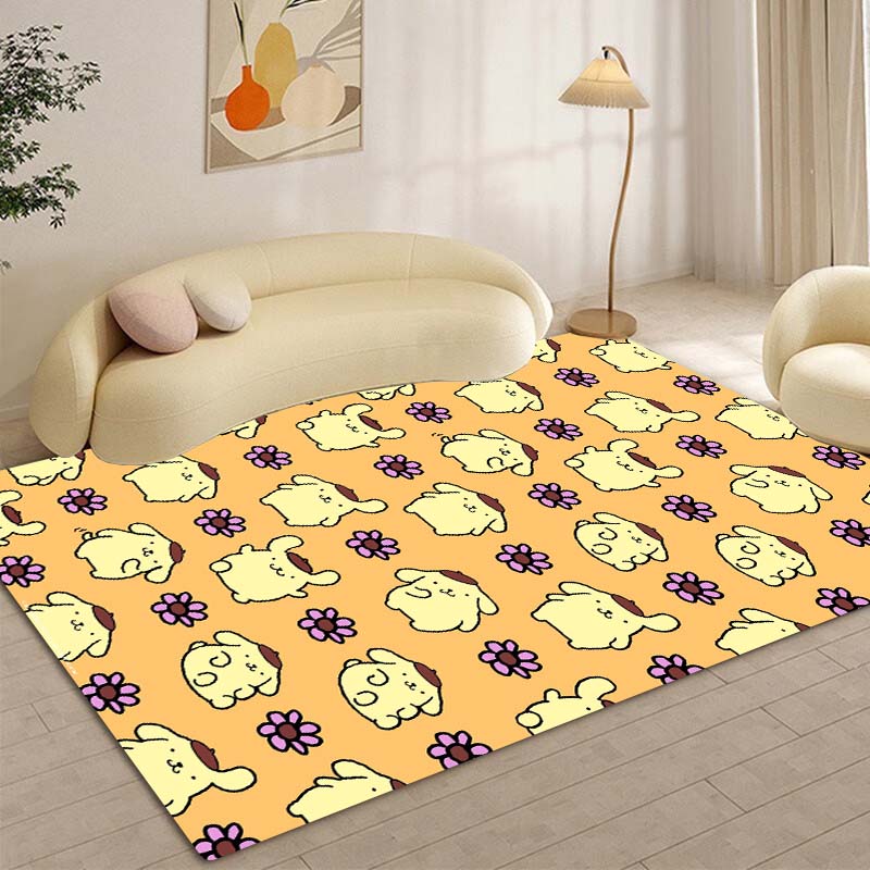 New Pom Pom Purin Cartoon Carpet for Bedroom, Living Room, Home, Sofa Decoration, Children's Play Decoration, Floor Mat Gift