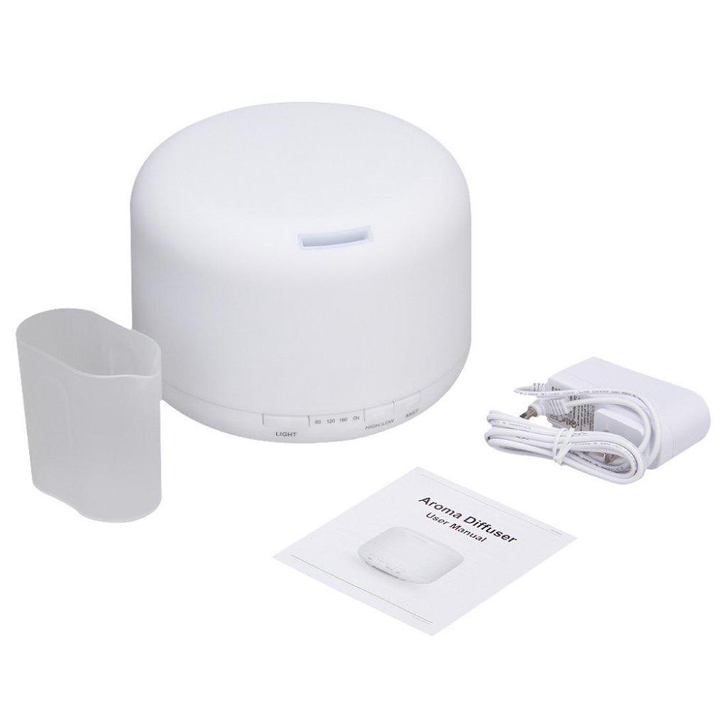 MUJI 500ML Wood Grain Aroma Diffuser & Air Purifier - 5V USB Humidifier for Home