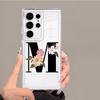 Case for Samsung Galaxy S26 S23 Ultra S24 S22 FE S25 Edge Note 20 Ultra 10 S20 Plus S21 Phone Cover Flower Letters