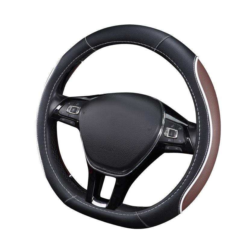 Universal Non-slip Leather Steering Wheel Cover for All Seasons