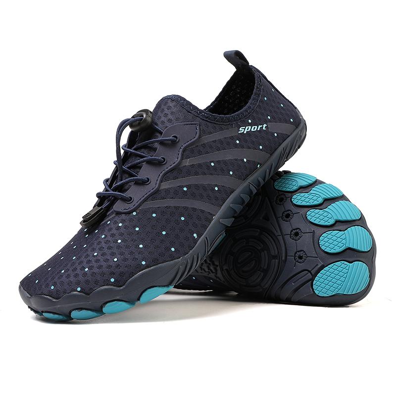 Couple Beach Shoes Barefoot Breathe River Tracing Anti-Slip Quick-Drying Beach Sand-Proof Wading Swimming Surf Snorkeling Shoes