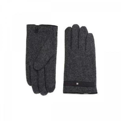 Daks Wool Dd Logo Smartphone Touch Gloves Dark Grey Dcgv2f116