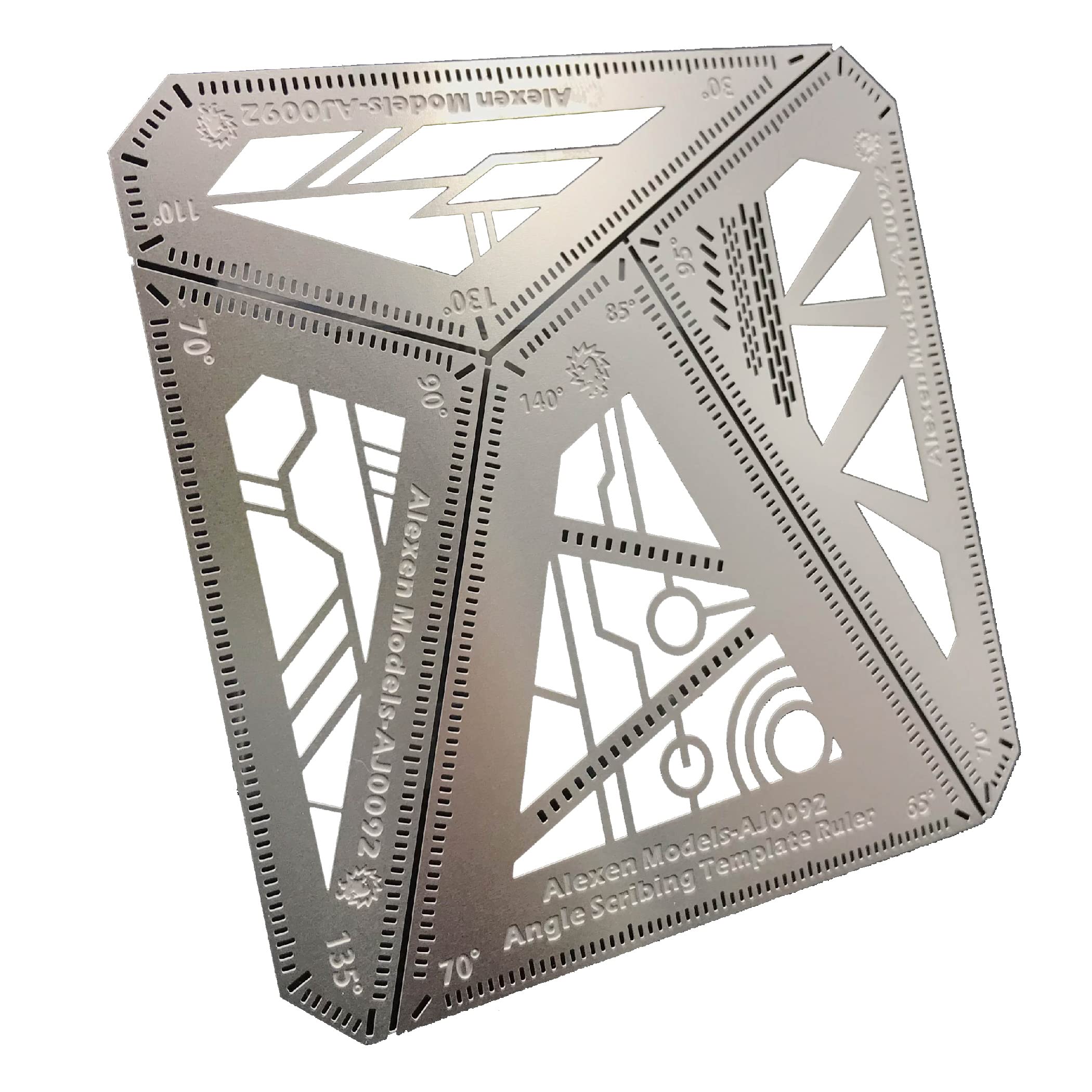 

Felimoa Slotting Angle Measurement Plastic Model Set of 4 Guide, Template, Kit,