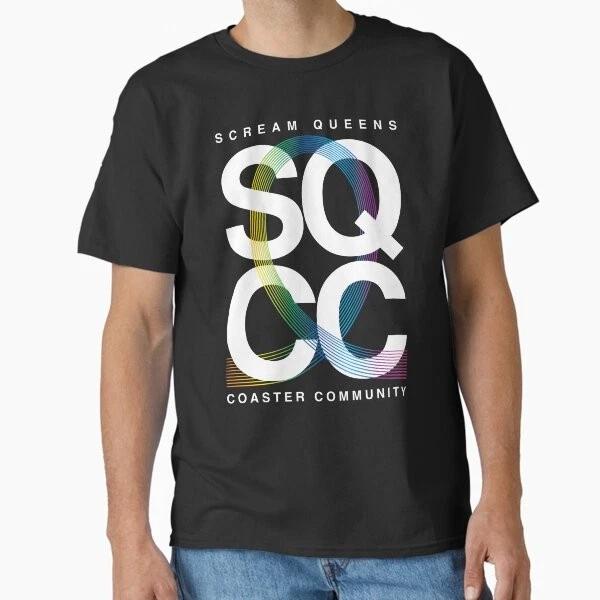 Scream Queens Coaster Community Loop Logo Classi Made In Usaaus Tshirt S2xl S
