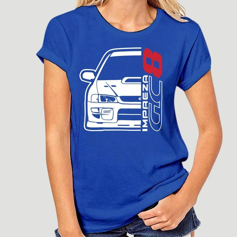 New Men T Shirt Fashion Men Brand Fitness Slim Fit Japan Car Impreza Gc8 T-Shirt Printing Shirt Men Cotton Tees Streetwear 3511X
