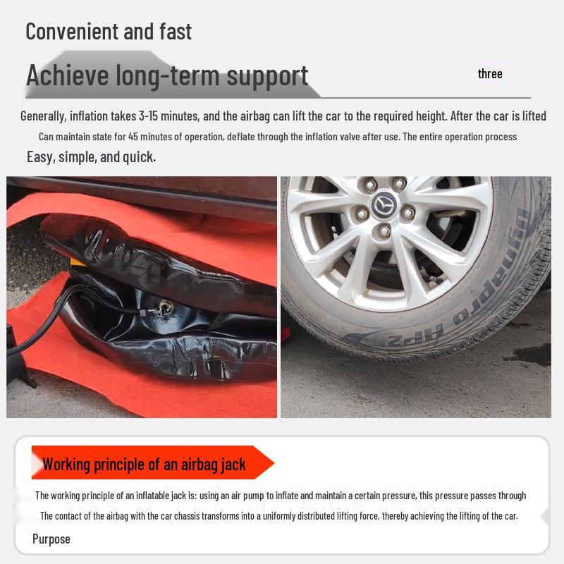 Inflatable Off-Road Airbag Jack - 3T/4T/5T Capacity for Auto Rescue and Repair