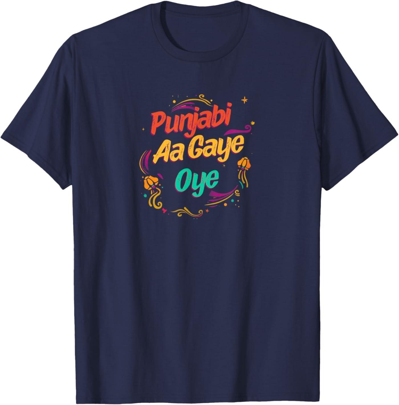 Punjabi Aa Gaye Oye Tonight Diljit Dosanjh Merch T-Shirt S разноцветный