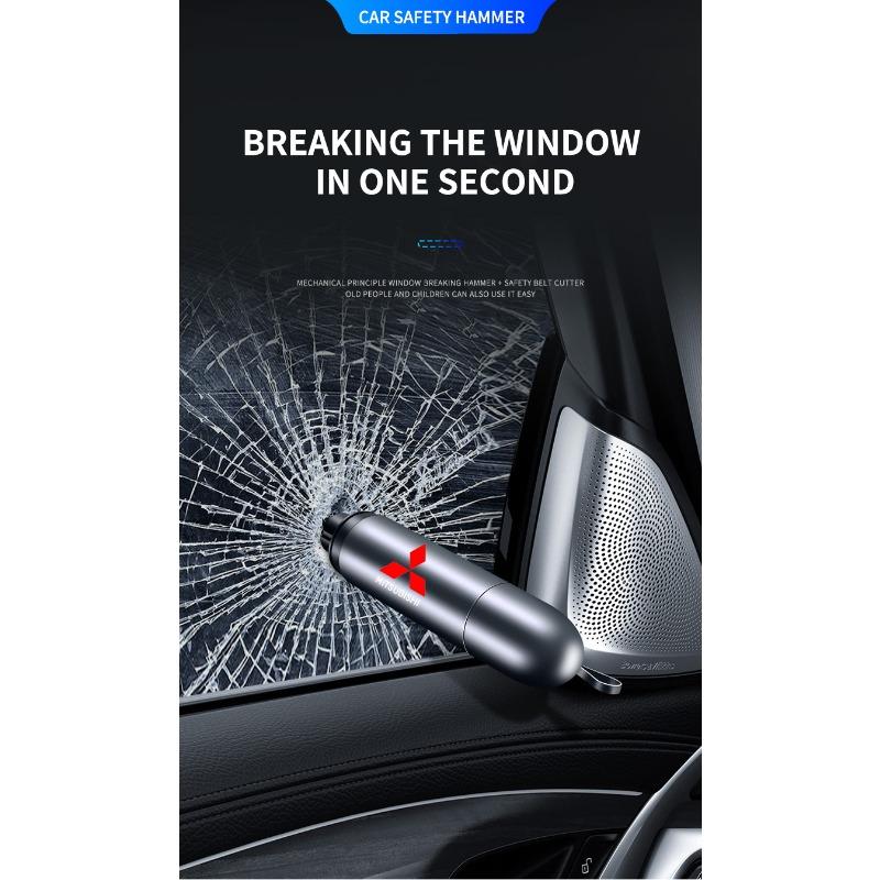 Car Safety Hammer Emergency Window Breaker Seat Belt Cutting Machine For Mitsubishi ASX Lancer Pajero Outlander L200 EVO Lancer EX