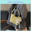 Lace Water Bow Bucket Handbag Single Shoulder Crossbody Bag Women Gift Fashion