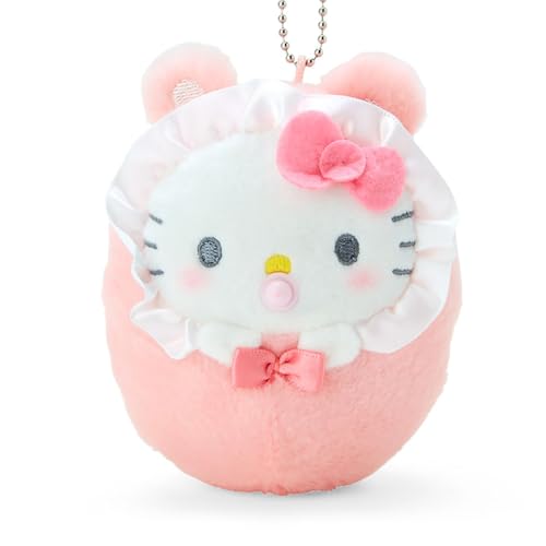 Sanrio Držák maskota Sanrio Hello Kitty Hello Kitty 10 x 7,3 x 4 cm Zavinovaná postava maskota pro miminko 978655 SANRIO
