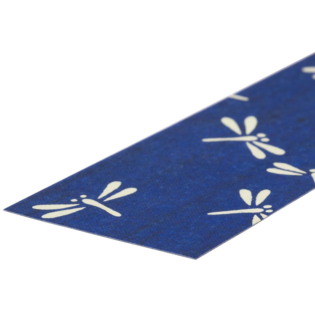 Kawasumi Washi Yuzen Washi Set A Set B Total 12 designs Bookmarks, Blue, (6 designs) + (6 designs),