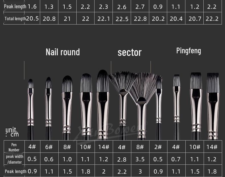 25-Piece Watercolor Oil Painting Brush Set with Wooden Handles and Canvas Bag