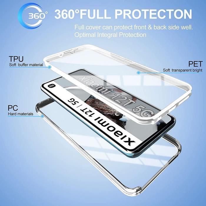 Protective Case - E.F.CONNECTION - for Xiaomi 12T - 360 Shockproof - Transparent - Flexible