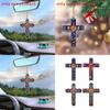 Car Decor Easter Acrylic Cross Pendant With Minimalist Look For Auto Interior