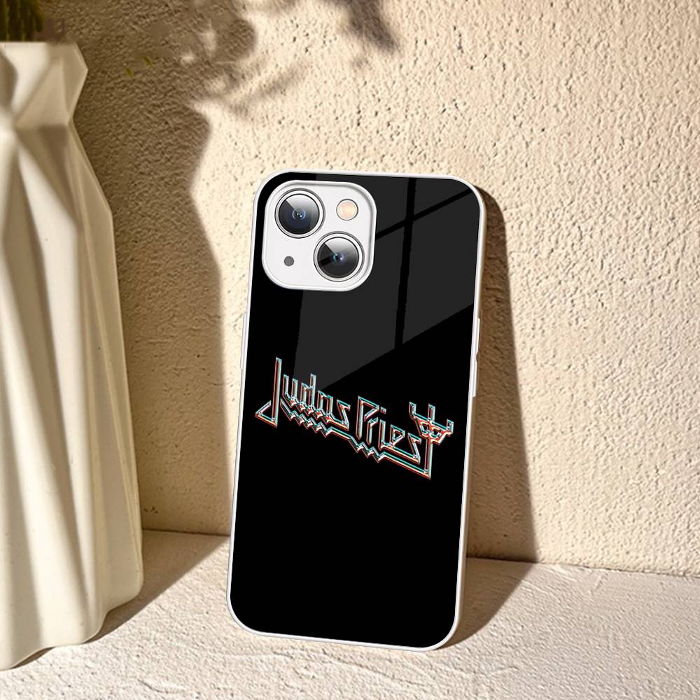 Band J-Judas P-Priest Gehärtetes Glas Für Iphone 14 13 12 11 Pro Mini XS MAX 14Plus X XS XR Hüllen