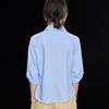 Modal Blend French Pleated Mid-Sleeve Blouse