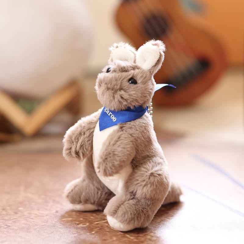 

Cute Cartoon Kangaroo Plush Keychain Stuffed Animal Doll Keyring Lovely Bag Pendant Backpack Hanging Decoration Gifts