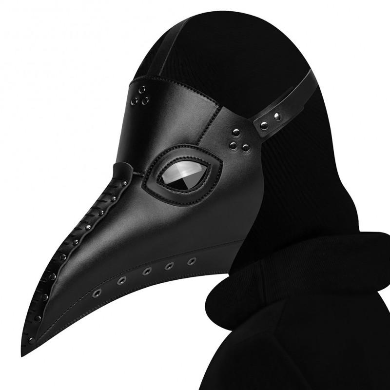 Plague Doctor Mask Halloween Cosplay Medieval Bird Beak Party PU Material