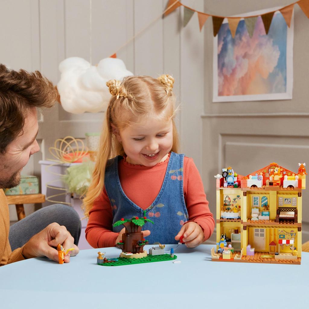 LEGO Bluey Family House, a birthday gift for boys and girls ages 4, 5, and 6. Perfect for pretend play and educational play. Model number 11203.