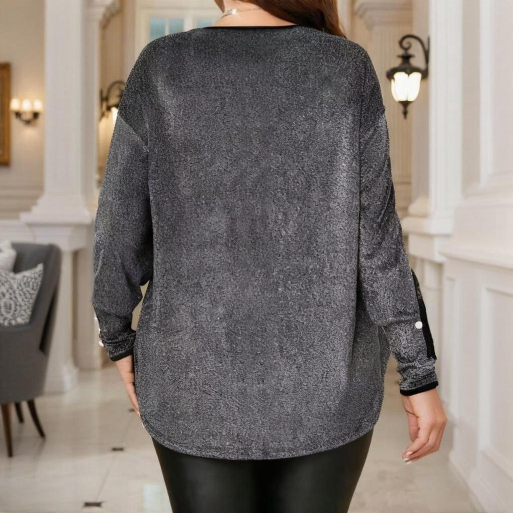 Women's Fashionable Long Sleeve Elegant Commuting And Casual Top