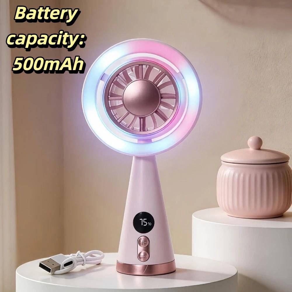 Compact Handheld Fan Cooling Mini Fan Easy Carrying USB Rechargeable Fan  Commuting