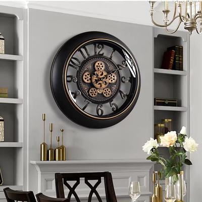 Luxury Wall Clock Living Room Retro Silent Clocks Aesthetic Art Design Clocks Large Creative Metal Wall Decoration Household