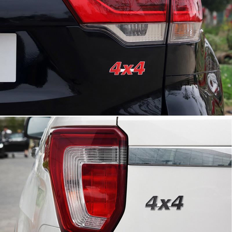 3D Metal 4x4 Logo Letters Car Trunk Emblem Badge Decal Sticker For Toyota Tacoma Off Road Land Cruiser JEEP Wrangler Accessories