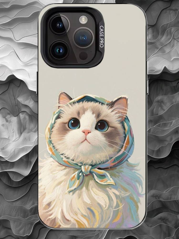 

D-Цифровая иллюстрация Чехол для телефона Для iPhone 17 16 15 14 13 12 11 Pro Max Plus Серебристый Матовый Черный Чехол iPhone11PROMAX