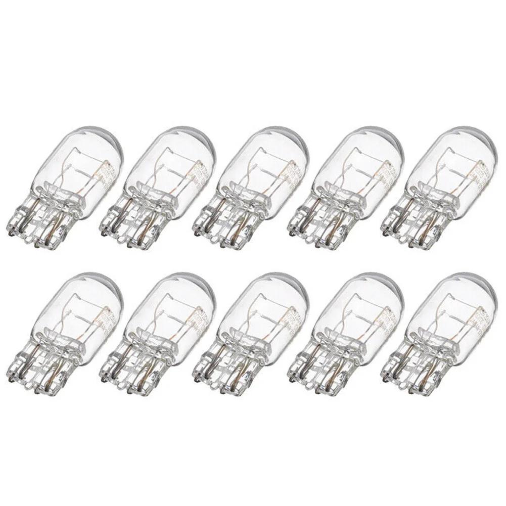 10PCS Signal Lights Clear Glass DRL Running Lights Turn Stop Signal Brake Tail Light Bulbs T20 7443/7440 Signal Lamp Accessories