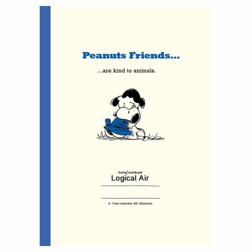 Nakabayashi Logical Air Note 5-Book Pack Semi-B5 A-lined Snoopy S-143A-5P