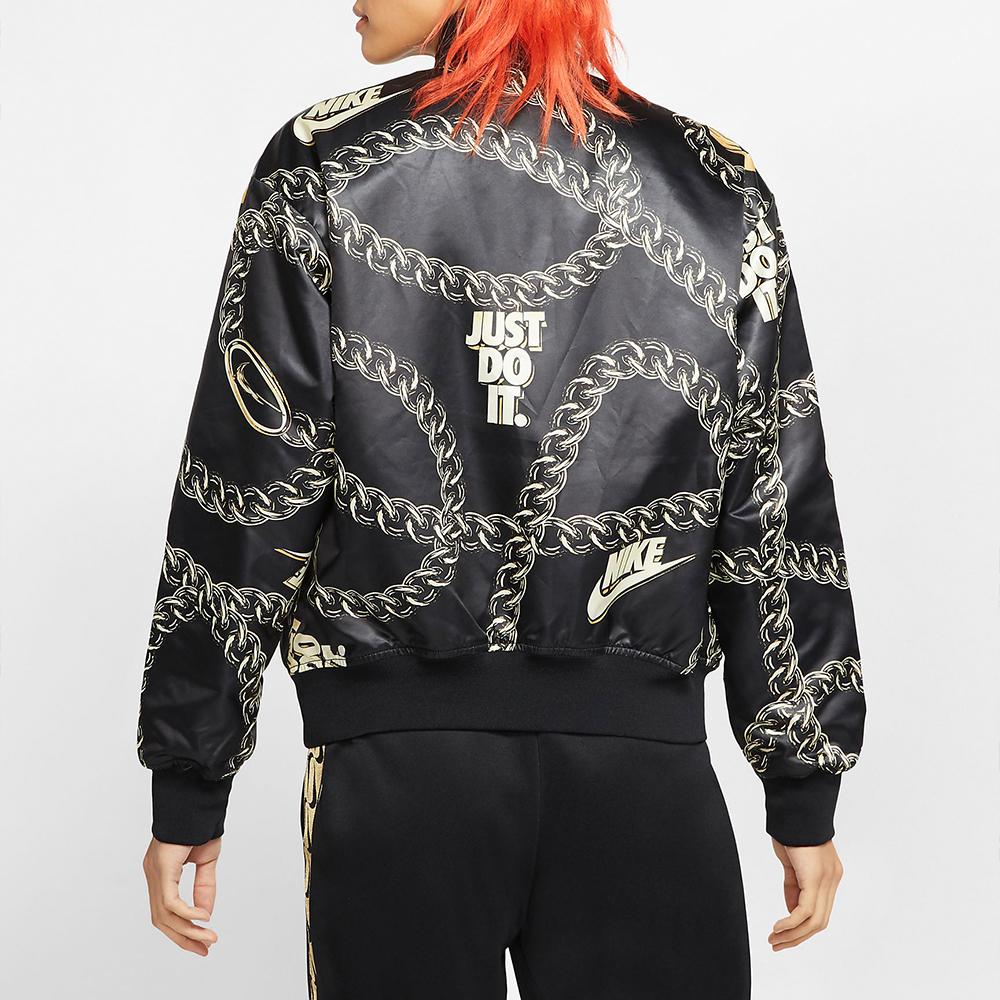 Nike Sportbekleidung Synthetische Füllung Icon Clash Slim Fit Stehkragenjacke Damenjacke Schwarz CI9996-010