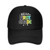 Hello First Grade Colorful Star Back To School  Mesh Baseball Cap Hip Hop