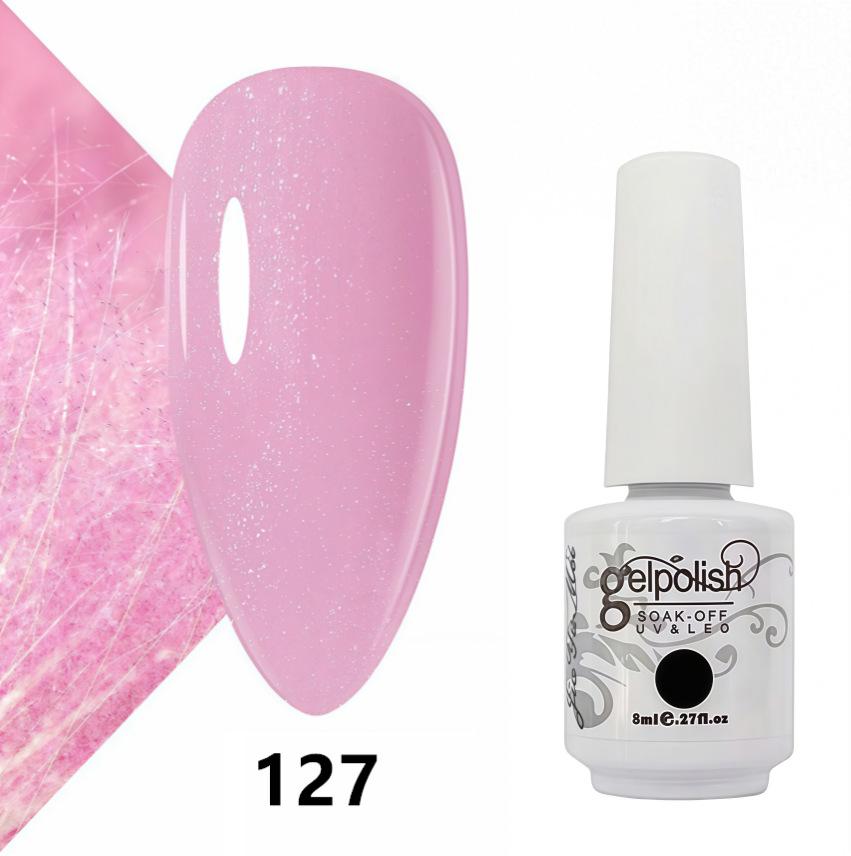 Amber Gel Polish Set: Gel Polish Manicure Kit with Whitening, Base Coat, and Sealer.