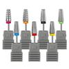5 In 1 Tungsten Nail Drill Bits Carbide Milling Cutter Nail Sander Tips for Electric Nail File Cuticles Clean Tools