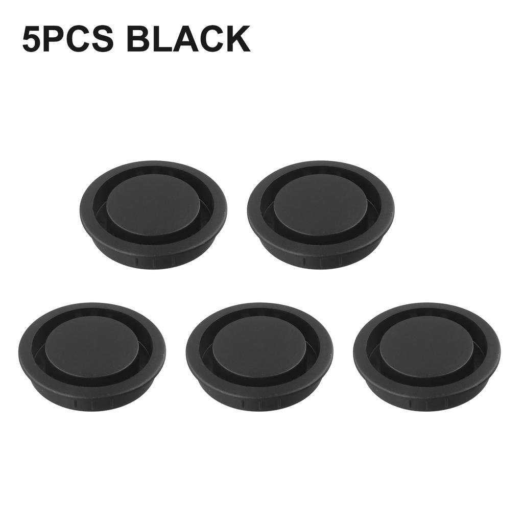 Cabinet Vents ABS Plastic Air Vent Decor Grey/Black/Brown/White