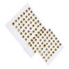 100Pcs Fishing Lure Eyes ThreeDimensional Sticky Lightweight Durable Fisheye Sticker for Making Fishing Bait(Gold )