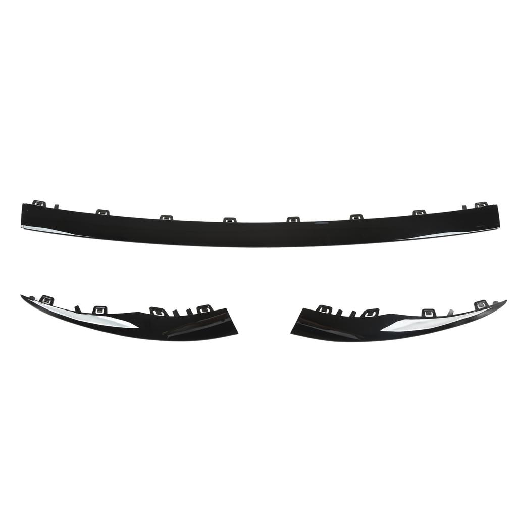3pcs Gloss Black Front Bumper Lower Trim Replacement for Benz C?Class W205 AMG Line Facelift