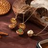 Vintage Four-Leaf Clover Love Frog Open And Close Round Pendant Necklace Round Gift Pendant Fashion Jewelry