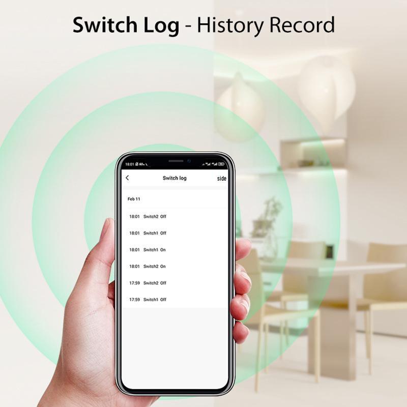 Matter Breaker WiFi Switch Module for HomeKit, Direct Siri Voice Control, Hidden Junction Box Integration