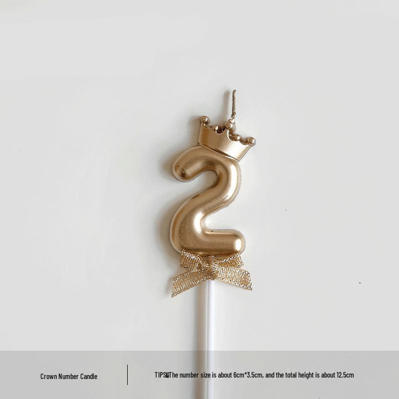 Cute Bowknot Dessert Cake Candle Decoration for Birthday Parties