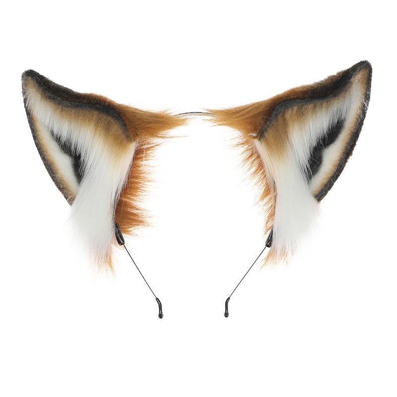 Simulation Animal Ear Hair Accessories Cosplay Comic Show Props Jewelry Headgear Cute Plush Headband Fox Nick Headband