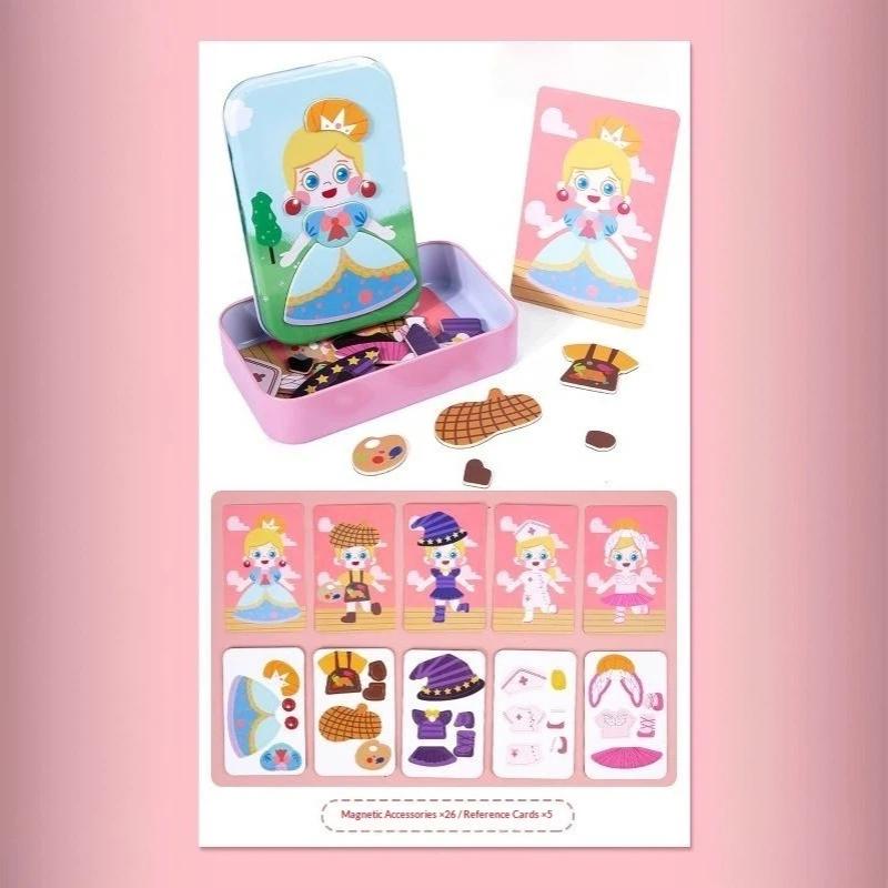 Magnetic Dress Up Puzzle Toy BPA Free Safe Expression Changing Game for Kids 3+ Kindergarten Activity Reward Gift