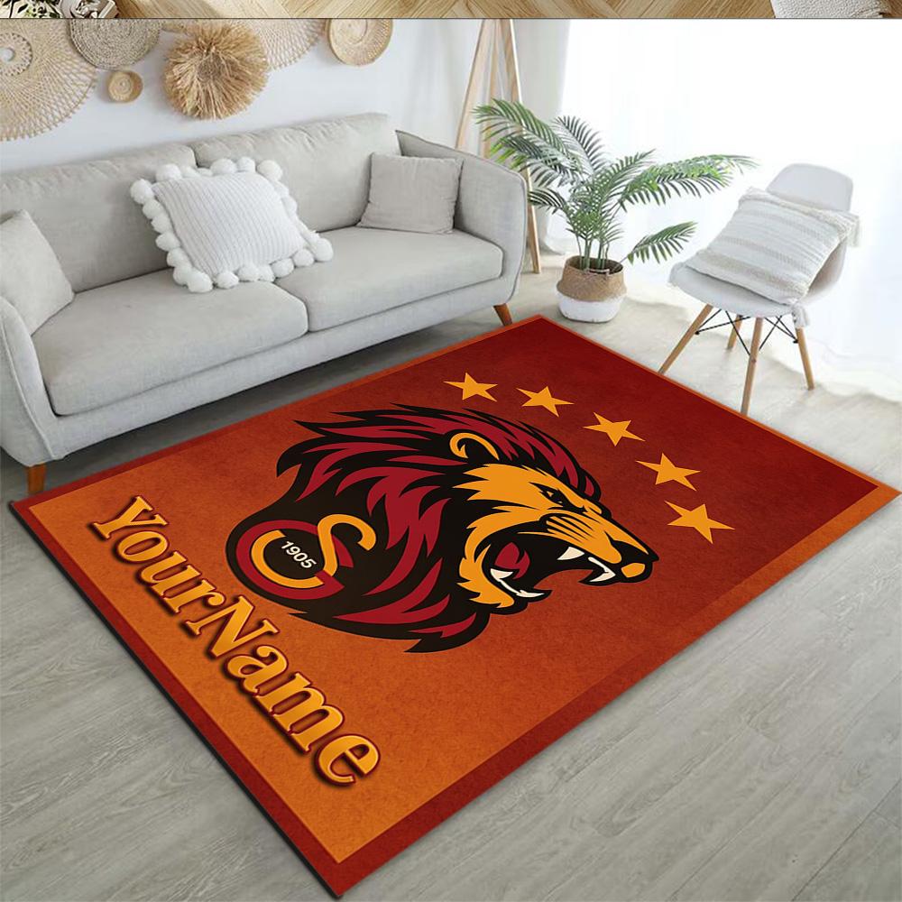 Galatasaray Personalized Text Floor Mat Design For Decorate Room Living Rooms Foyer Game Room Antislip Carpet Anime Office Decor Best For Christmas