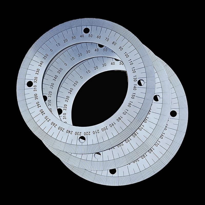 1 Piece 360 Stainless Steel Angle Measurer Tool Dial Diy Machine Tool Replacement Parts 80MM 100MM 130MM 140MM 180MM