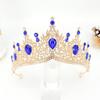 New European and American Bridal Crown Rhinestone Headband Baroque Alloy Crown Wedding Dress Accessories