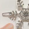 Hair Clip Stylish Hairpin Sparkling Snowflake Design Women Girls Daily Wear Hair Clamp Weddings Christmas Ornaments