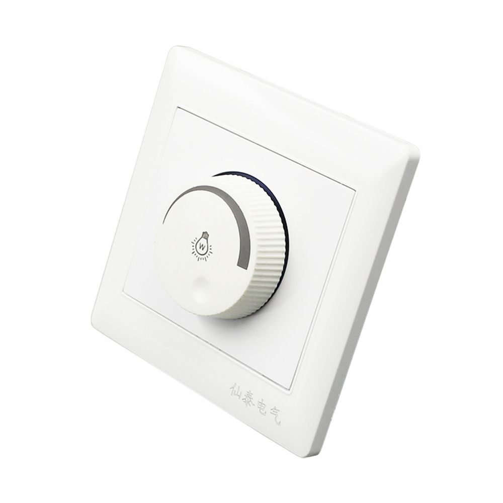 Durable Adjustable 86*86mm Brightness Controller Dimmer Switch Lamp Light Switch