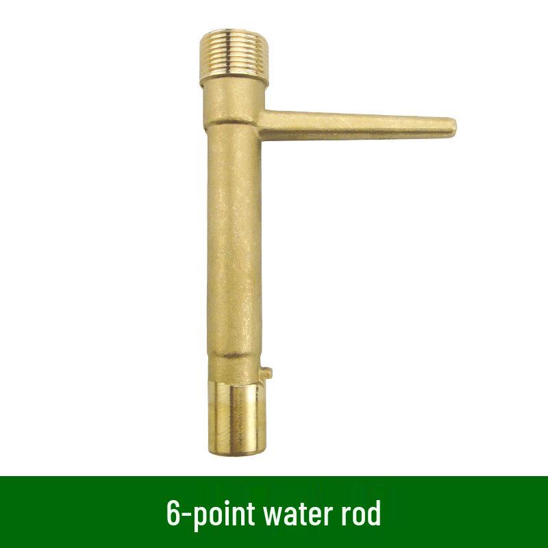 6-Minute Brass Water Outlet Valve Stem with Verdigris Collector and Sprinkler Head for Garden DN20